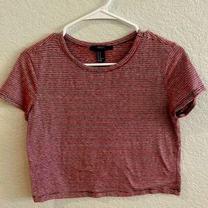Forever 21 juniors size medium, red, short, sleeved shirt